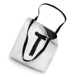 Creative Bold Black Letter T - Design - Alphabet - Marker Tote Bag