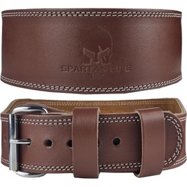Victorbudo USA Spartan Weight Lifting Belt (5mm Thick) - Leather Lifting Belt Gym for Men & Women - Functional Workout Belt - Gym Belt for Weightlifting, Powerlifting, Squat & Deadlift - Adjustable