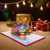 3D Pop Up Christmas Card with Music & Lights -