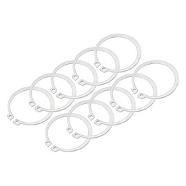 PATIKIL 59mm OD External Retaining Rings, 10 Pcs C-Clip Retaining Shaft Snap Rings 304 Stainless Steel External Circlip for Automobile Valve Equipment Bearings
