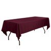 Waysle Rectangle Tablecloth - 60 x 84 Inch - Burgundy