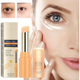 Glow Vitamin C Eye Balm Stick, Hydrating Eyes Cream with Vitamin C Brightens and Reduces Puffiness and Dark Circle, Eye Care Stick for Women (2)
