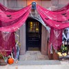 12 Set Halloween Pink Creepy Gauze Decor, Spider Web 3D