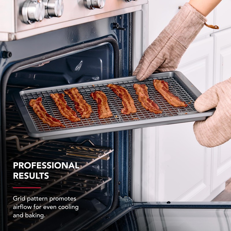KitchenAid Nonstick Swiss Engineered Aluminized Steel Cooling Rack, Dishwasher Safe,