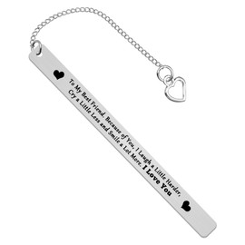 Best Friend Bookmark Friendship Gifts for Women Girls Thank You Gift to Best Friend Mothers Day Gift Thanksgiving Christmas Birthday Gifts for Female Friend Bestie BFF