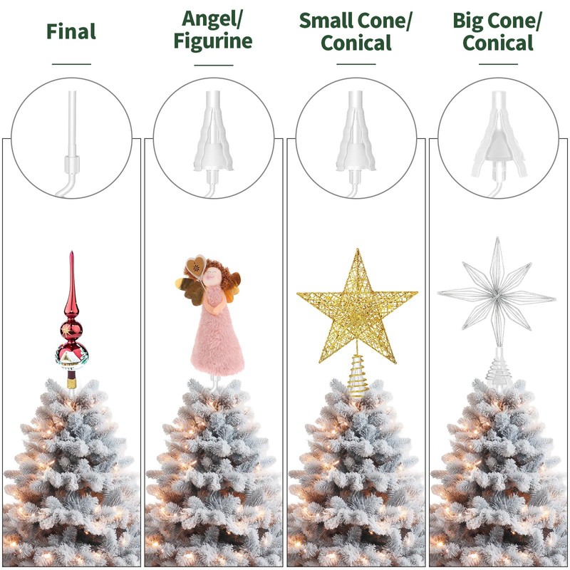 Christmas Tree Topper Holder - Twist On Universal Stabilizer with