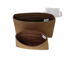 SAMORGA (10-46/ P-1BH168) Bag Organizer for Re-Nylon Shoulder Bag – A Set of 2 <1.2mm Cocoa>