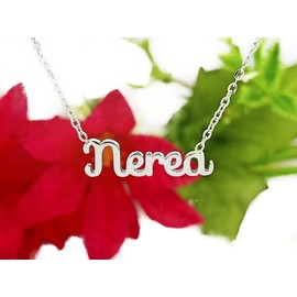 Damen-Halskette mit Namen, Edelstahl, mit Original-Geschenkbox, personalisierter Schmuck für Freunde, Brautpaar Only Faith, standard, Edelstahl, Nicht zutreffend.