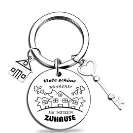 RiTeDei Housewarming Gift Keyring New Home New Adventure Housewarming Gift New Homeowner Home Keychain