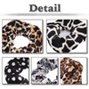 WHITE FANG ZA009 Women's Scrunchie Hair Rubber Leopard Pattern Leopard