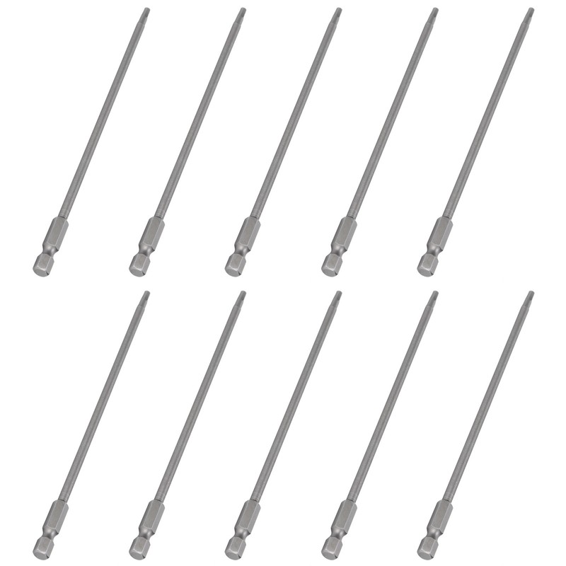 10Pcs Screwdriver Bit Electric 3mm Hex Strong Magnetic Hardened Hardware