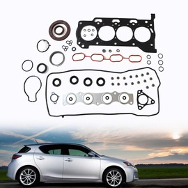 GXARTS MLS Engine Cylinder Head Gasket Set HS26515PT Compatible with Toyota Prius 1.8L 2010-2013 Compatible with Lexus CT200 1.8L L4 2ZR-FXE 2ZRFE 2010-2013 11115-37030 11115-37050 11115-37051