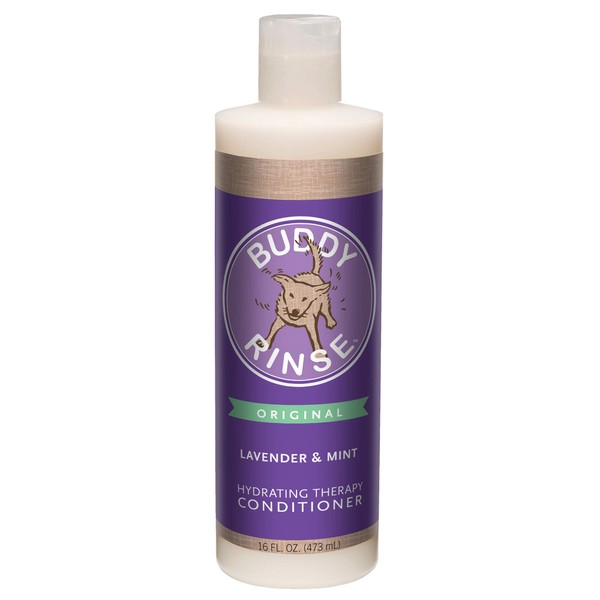 Buddy Rinse Dog Conditioner, Herbal Dog Rinse with Botantical Extracts, Lavender & Mint - 16 fl. oz.