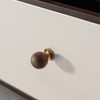 AENZOOY 10 Pack Walnut Wood Sphere 1.18 Inch (30mm) Copper