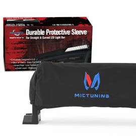 MICTUNING 32 inches Universal Straight and Curved LED Light Bar Cover - Water-Resistant, Windproof, Dustproof, Snowproof Scratch-Proof Protective Sleeve