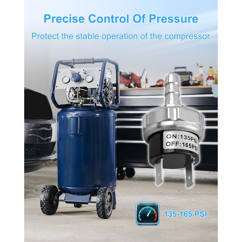 HUQUZN Air Compressor Pressure Switch Fit for Husky C331H 30