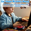 Wireless Mouse Cute Car Shape Optical Ergonomic Gaming Silent Portable