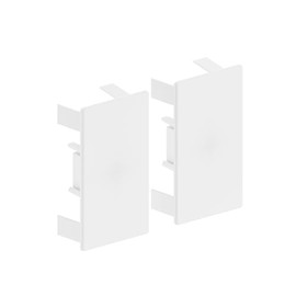 Habengut End Caps for Mounting the Cable Duct 60 x 110 mm, White