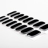 HYWWPFLAY Semi Cured Gel Nail Strips (Black), 16 PCS Gel