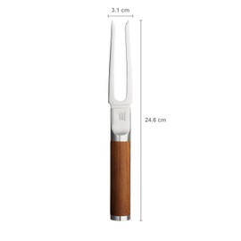 Fiskars Norden 1065250 Meat Fork, Length: 24.6 cm, Stainless Steel/Birch Wood
