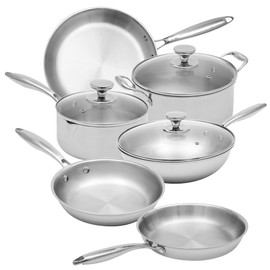 Arma Pro Tri-Ply Clad 18/10 Stainless Steel Cookware Set