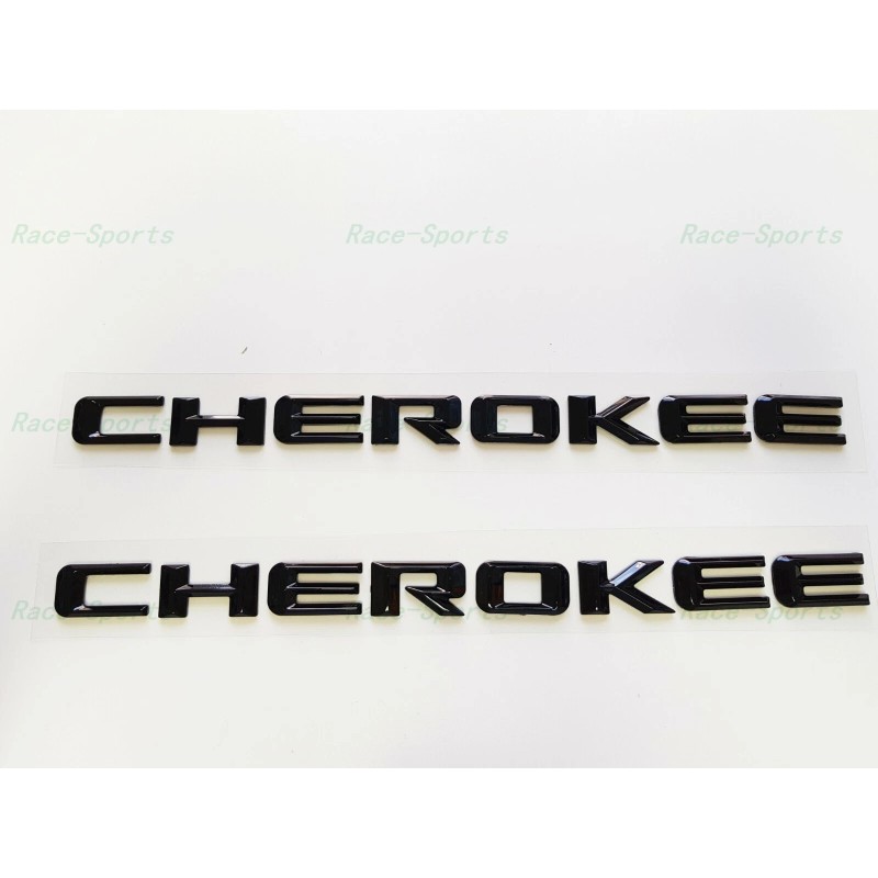 Jeep NEW 2PCS Kits Gloss Black GRAND CHEROKEE 3D Letters