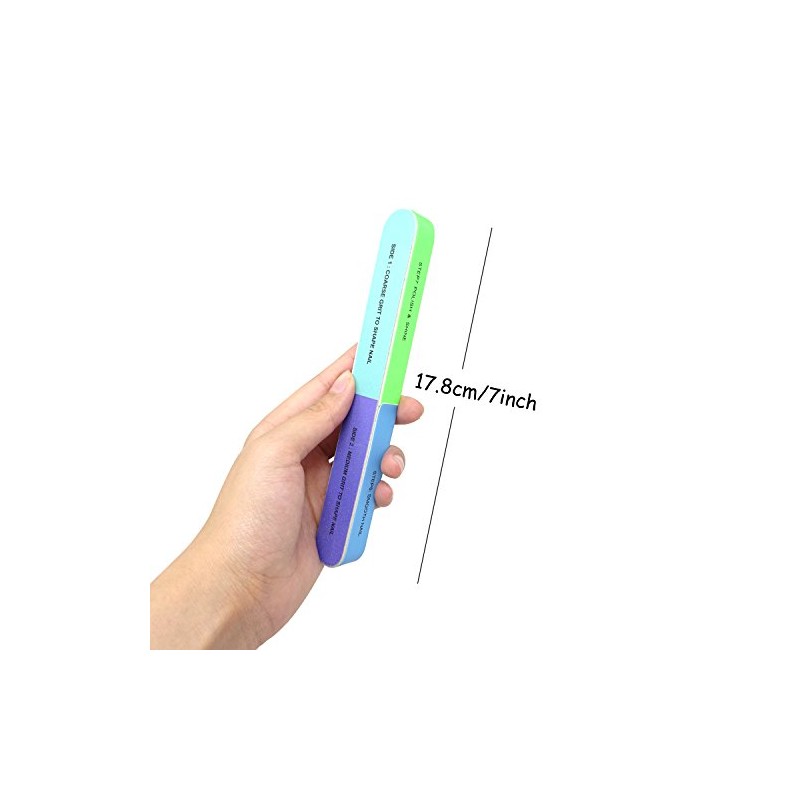 Honbay 6PCS Nail Art Tool Nail File Nail Buffer Cosmetic