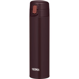 THERMOS Vacuum Insulated Straw Bottle 450ml Brown for Cold Preservation FJM-450 BW
