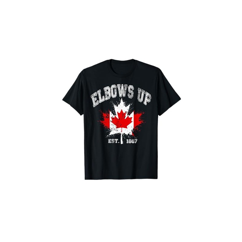Elbows Up Canada Est 1867 Proud Canadian Strong Canada T-Shirt