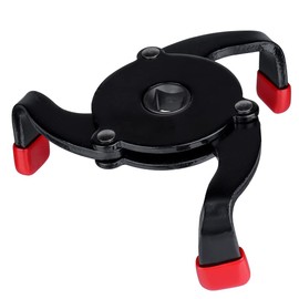 Yakamoz Adjustable 3 Jaw Oil Filter Wrench,Single Way Universal Adjustable Oil Filter Wrench with Anti-Slip Foot Grip From 2.4 Inch to 3.7 Inch for Removing Motorcycles Cars Trucks