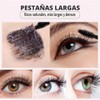 Máscara de Pestañas 7D Colossal,Máscara de Pestañas Negra con Fibras