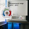 Tabanzhe Fridge Thermometer-2PCS Freezer Thermometer 54MM Freezer Thermometer with Hanging