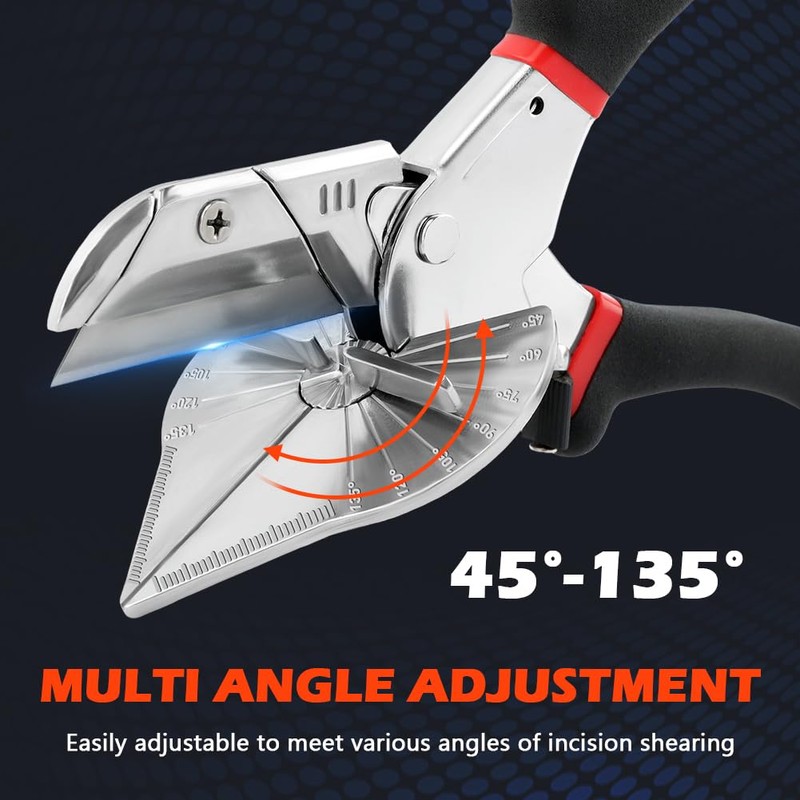 Multi Angle Miter Shears Cutter, Trim Cutter with 10 Blades,