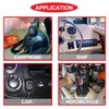 MKBKLLJY 3Pcs Black Paste Type Switch Car Rocker Switch ON/Off