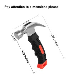 cSeao 2-Pack Hammer, 8oz, Small Camping Claw Hammer, Hammer, Stubby Tack Hammer, Hammers Tools, Nail Hammer,Magnetic Handy Hammer, Teal Hammer