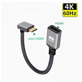 VViViD Sun High Speed Mini HDMI (Male) to HDMI (Female) Converter Cable, HDMI Type A Female to HDMI Type C (Mini) Male, Micro HDMI (Male) to HDMI (Female) Converter Cable, HDMI Type A Female to HDMI