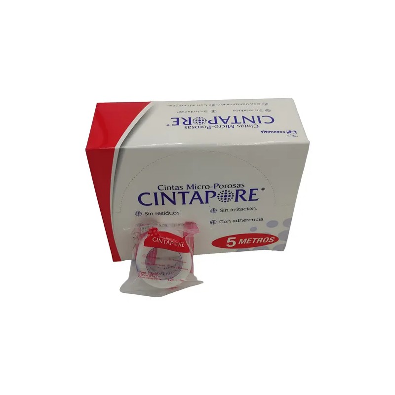 Cinta Microporosa Transparente 2.5 Cm (1 ) X 5 Mts