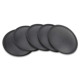 Denash Subwoofer Dust Cap, 5pcs 54 mm Subwoofer Dust Cap Paper Bass Horn Dust Cap for Large Speakers, Stage Speakers, KTV Speakers