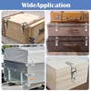4 Pack 90 Degree Hook Lock Bolt, Toggle Latch with