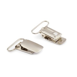 Dritz Suspender Mitten Clips, 2-Pack, Nickel, 2