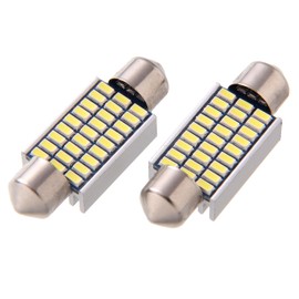 Phoenix Car LED Room Lamp, Set of 2 (White 3014), 12V/27SMD, 3 Adapters, Room Light