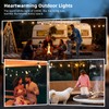 100FT Solar String Lights Outdoor Waterproof IP65 with USB-Charging ,