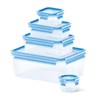 emsa Clip & Close Food Storage Containers, Set of 5,