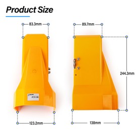 TAILONZ PNEUMATIC 1/4”BSP Pneumatic Foot Pedal Valve Kit 5 Way 2 Position Threaded Rubber Nonslip Pressure Control 4F210-08G with 6mm Pneumatic Fittings with Protective Shield