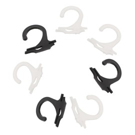 SOESFOUFU 400pcs question Mark Hook Plastic Hosiery Hook Socks Retail Display Hanger Mini rerail Hooks J Hooks for Sock Hat Sock Display Hook Hand tabs j- Hooks Clothing Travel Bags