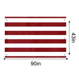 ABCCANOPY 43"X90" Swing Set Replacement Tarp for Playgrounds, Shade Screens (Burgundy/White)
