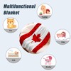 Canada Day Throw Blanket for Baby Small Red White Maple
