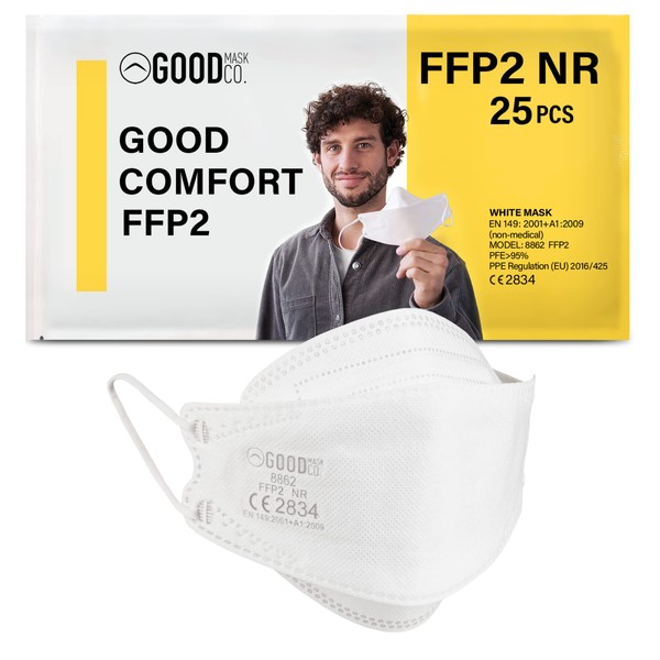 Good Mask Co. Good Comfort Adult FFP2 Face Masks, Disposable