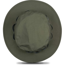 Boonie Hat Brim Outdoor Hat 'Junglescout' with Removable Neck Protection for Summer, olive