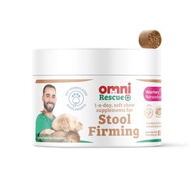 Omni Dog Supplements - Stool Firming One-a-Day Dog Chews, Vet Grade Supplement with Inulin, Kaolin & Bacillus Velezensis with Prebiotic Support for Digestive Health, 30 Servings, Large Dog 35+ Kg